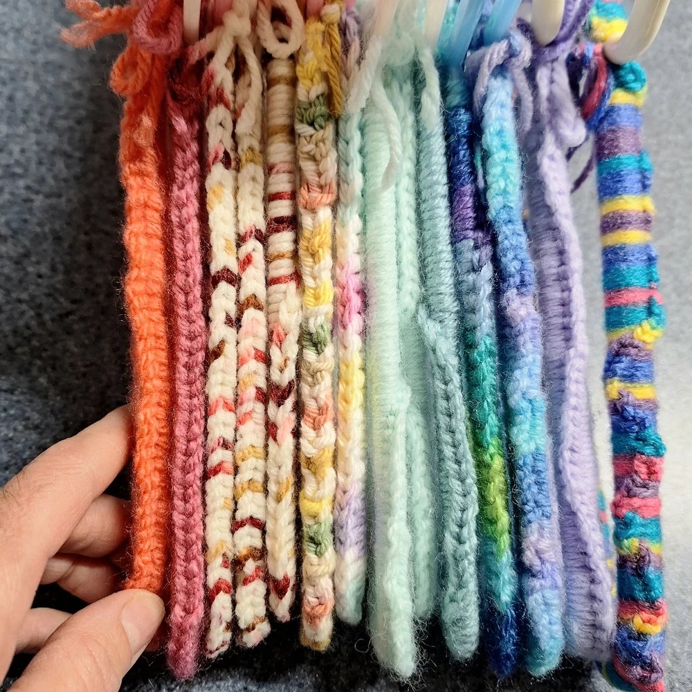 Handmade, Knitted Children's Hangers(2 Adult) Bundle of 14